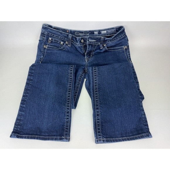 Miss Me Women's 29 Easy Boot Dark Wash Blue Denim Jeans Rhinestone JE5639E2L - Picture 8 of 11